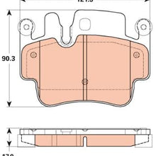 TRW TPC0993 Premium Ceramic Rear Disc Brake Pad Set