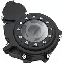 HTTMT MT313-002A-BLACK Billet Aluminum Engine Stator Cover See Through Compatible with Suzuki GSXR 600/750 2006-2016 Black Left