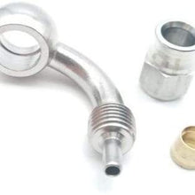Rumors Fit for AN3 Motorcycle Motor Bike Hydraulic Brake Oil Hose Line Banjo Fitting 90deg 10mm