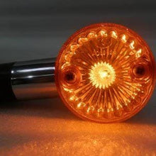 XYZCTEM 2 x 2" Chrome Front Rear Turn Signal,Fits For Most Motorcycle, Street Bike, Scooter, Cruiser,Chopper And More