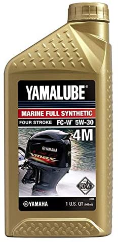 Yamalube LUB-05W30-FC-12 5W-30 Outboard Full Synthetic 4M FC-W Engine Oil (QUART)