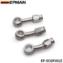 EPMAN Motorcycle Motor Bike Hydraulic Brake Oil Hose Line Banjo Fitting stainless Steel 10mm (Silver, Pack Of 1)