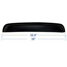1pc Thickness Universal 38 inches Tint Top Moon Roof Moonroof with Grooves Dark Smoke Rain Wind Sun Shade Vent Guard Visor Deflector
