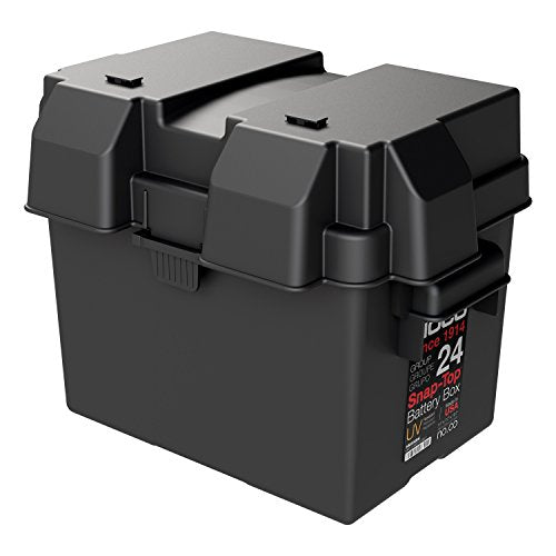 NOCO HM300BKS Group 24 Snap-Top Battery Box For Marine, RV, Camper And Trailer Batteries