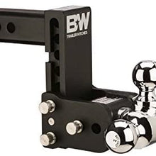 B&W TS30049B Tow & Stow Model 10 Tri-Ball Hitch 1 7/8" x 2" x 2 5/16" for 3" Receivers 7.5" Drop 7" Rise