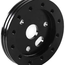 Templehorse 0.5" Hub for 6 Hole Steering Wheel to Fit Grant APC 3 Hole Adapter Boss Kit Black (0.5")