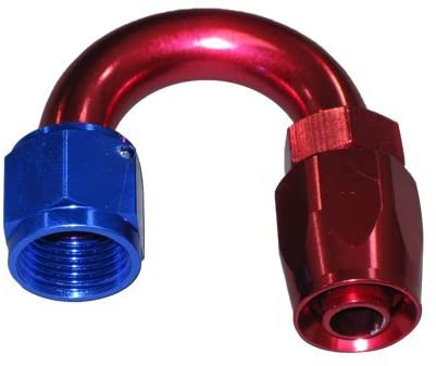 CXRacing AN 10 10AN AN10 180 Degree Reusable Hose End Anodized Aluminum Oil Fitting