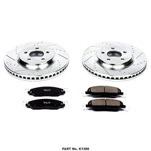 Power Stop K1380 Front Z23 Carbon Fiber Brake Pads with Drilled & Slotted Brake Rotors Kit