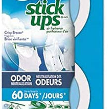 Air Wick Stick Ups Car Air Freshener, Crisp Breeze, 2ct (Packaging May Vary)