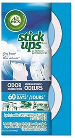 Air Wick Stick Ups Car Air Freshener, Crisp Breeze, 2ct (Packaging May Vary)