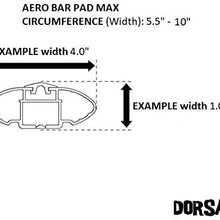 DORSAL Sunguard (No Fade) Aero Roof Rack Pads 28 Inch Wide 15 ft Long Straps Surfboard Kayak SUP