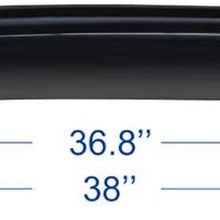 1Pc 38" Top Sun/Moon Roof Rain Guard Window Visor Deflector Suitable For Sunroof/Moon Windows Which Is Not Wider Than 36.8" Inches, With 3M Automotive-Grade Double-Sided Tape