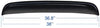 MUKEZON 1Pc 38 inches Top Sun/Moon Roof Rain Guard Window Visor Deflector with 3M Double-Sided Tapes Dark Smoke Tint