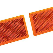 Reese Towpower 73887 Amber Quick Mount Rectangular Reflector, 2 Pack