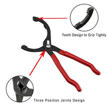 AutoXscan 12 inch Oil Filter Wrench Pliers Oil Filter Removal Tool