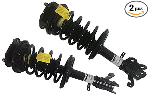 Shoxtec Front Pair (2) Complete Strut Assembly, Compatible with 1998 1999 2000 2001 2002 Chevrolet Prizm; 1993 1994 1995 1996 1997 1998 1999 2000 2001 2002 Toyota Corolla (Repl.Monroe 271951 271952)