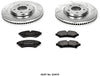 Power Stop K2974 Front Brake Kit with Drilled/Slotted Brake Rotors and Z23 Evolution Ceramic Brake Pads