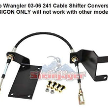 2003-2006 Jeep Wrangler Rubicon TJ Adjustable Transfer Case Cable Shifter. MADE in the USA