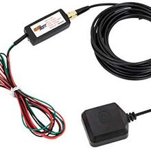 GlowShift GPS Speedometer Sensor Adapter Kit for Speedometer Gauges - Antenna Installs to Roof or on Trunk