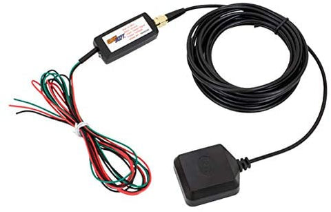 GlowShift GPS Speedometer Sensor Adapter Kit for Speedometer Gauges - Antenna Installs to Roof or on Trunk