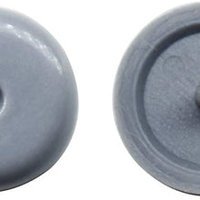 Cousduobe Seat Belt Stop Button,Prevent Belt Buckle From Sliding Down the Belt，Universal Removable without Welding(15 Sets Gray)