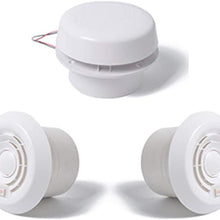 UTUT Exhaust Fan 12V RV Top Mounted Two-way Air Vent Grille Silent Fan Modification Accessories (White)