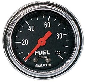 AUTO METER 2412 Traditional Chrome Mechanical Fuel Pressure Gauge