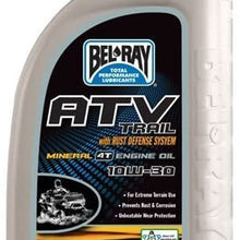 Bel-Ray Trail Mineral 4T Engine Oil with Rust Defense - 10W30 - 1L. 99040-B1LW by Bel-Ray