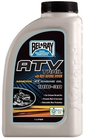 Bel-Ray Trail Mineral 4T Engine Oil with Rust Defense - 10W30 - 1L. 99040-B1LW by Bel-Ray