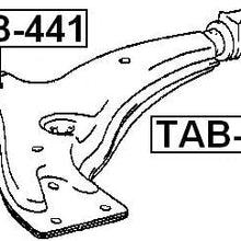 4865416110 - Front Arm Bushing (for Front Arm) For Toyota - Febest