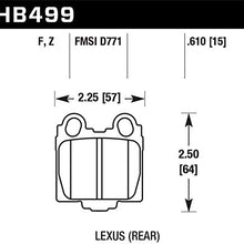 Hawk Performance HB499F.610 HPS Performance Ceramic Brake Pad