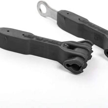 For Jeep Wrangler JK 2007-2017 Black ABS Gas Brake Oil Line Bracket Holder Decoration Kit Interior Accessories