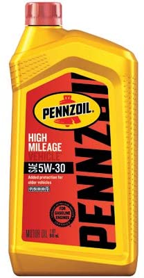 Pennzoil/Quaker State 550022838 Motor Oil, High Mileage, 5W30, 1-Qt., Must Purchase In Quantities of 6 - Quantity 6