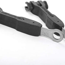 For Jeep Wrangler JK 2007-2017 Black ABS Gas Brake Oil Line Bracket Holder Decoration Kit Interior Accessories