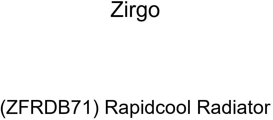 Zirgo (ZFRDB71) Rapidcool Radiator