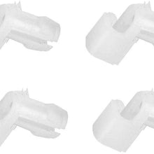 LUJUNTEC Interior Door Handles Driver Passenger Side Replacement for 1998-2002 Toyota Corolla Texture Grey(4pcs)