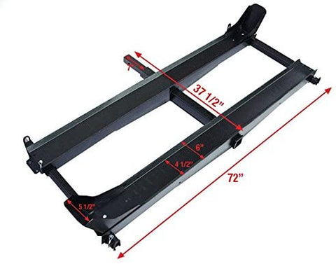 1000-Lb Steel Extra-Wide Double Dirt Bike Hitch Mount Carrier Rack For 2