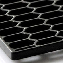 tonchean 47.2x15.7x0.16 Inches Universal Car Mesh Grill Honeycomb Hex Mesh Rhombic Type Black