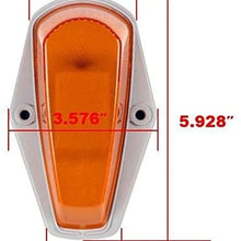 5pcs Amber Lens Cab Roof Marker Lights, KOMAS Roof Top Lamp Running Light Replacement + T10 Set for Truck SUV 1980-1997 Ford F1-150 F-250 F-350 F-450 F-550 Super Duty (Amber Cover + Base)