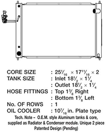 CSF 3721 Radiator