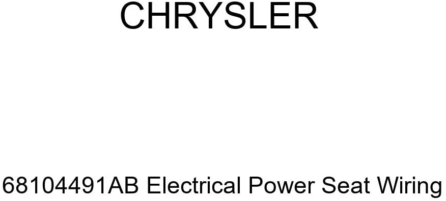 Genuine Chrysler 68104491AB Electrical Power Seat Wiring