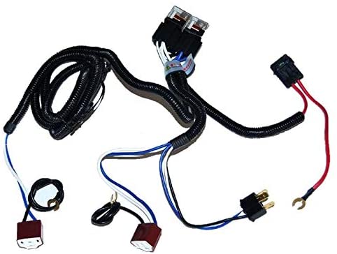 Car 30A Fuse 4 H4 HID Headlight Foglight Female Plug Relay Harness Wire