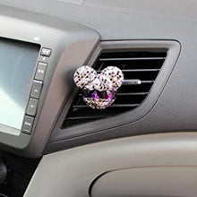 Finex Auto Mickey Mouse Sparkling Car Fragrance Air Freshener Holder ContainerSet of 2 (Purple)