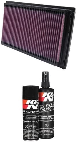 K&N 33-2031-2 Performance Air Filter with Filter Care Service Kit (Air Filter and Filter Care)