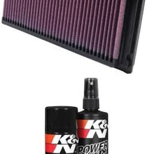 K&N 33-2031-2 Performance Air Filter with Filter Care Service Kit (Air Filter and Filter Care)