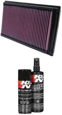 K&N 33-2031-2 Performance Air Filter with Filter Care Service Kit