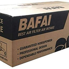 BAFAI Short Ram Air Intake Kit for BMW 320i 328i N20 N26 with Air Filter Auto Air Intake Hose Black Pipe Heat Shield Box