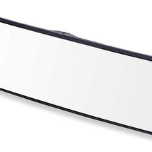 SkycropHD Car Rear View Mirror, Clip on Interior Rearview Mirror Wide Angle to Eliminate Blind Spots – Convex, White