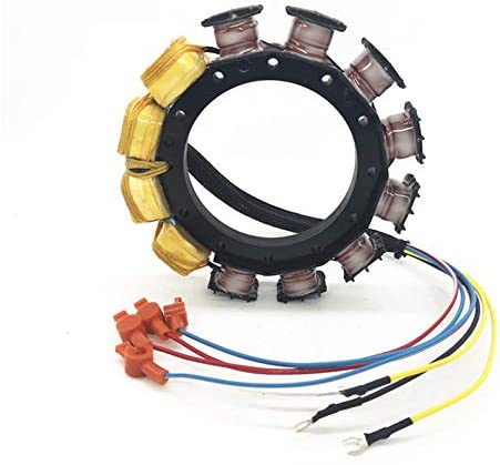 JETUNIT Genuine outboard 9 amp Stator assy Maganet Coil for Mercury 6 cyl 174-5456 398-5454A2 398-5454A6