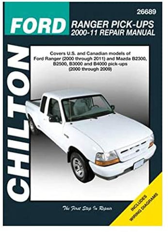 Automotive Repair Manual for Ford Ranger Pick-Ups 2000-'11 (26689)